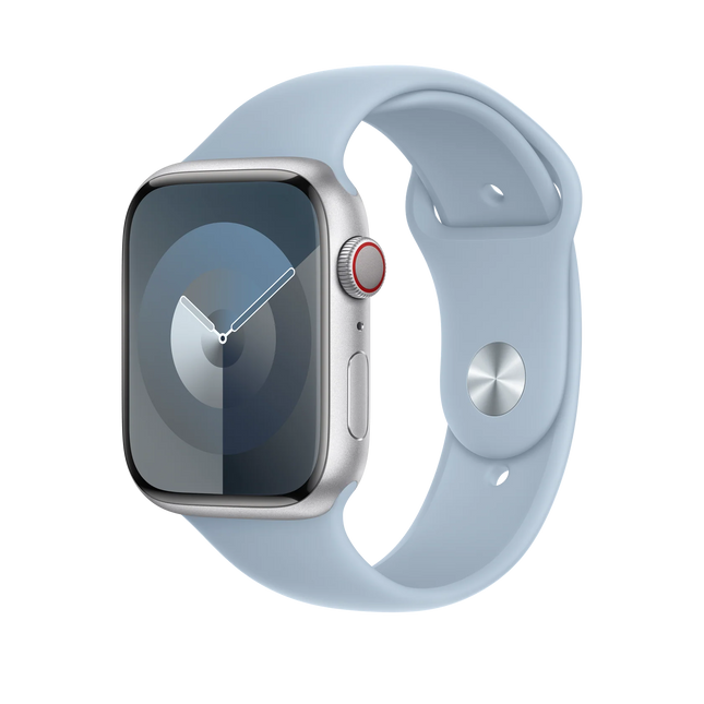Apple Watch Sport Band 45 mm licht blauw– Small/Medium