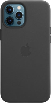 Apple iPhone 12 Pro Max Leren Hoesje met MagSafe – Zwart