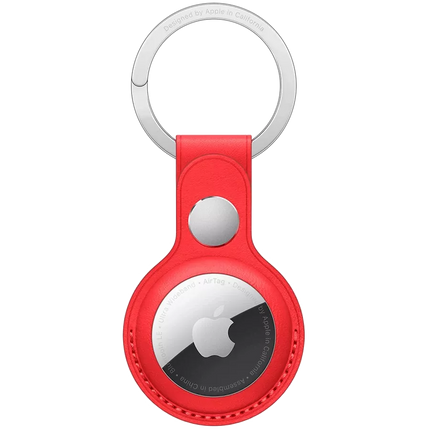 Apple AirTag-sleutelhanger Leer Rood