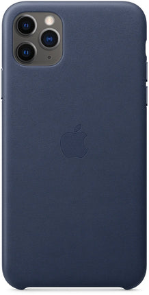 Apple  iPhone 11 Pro Max Leren Hoesje – donker blauw