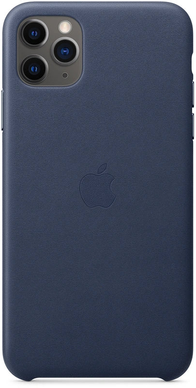 Apple  iPhone 11 Pro Max Leren Hoesje – donker blauw