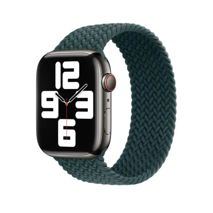 Apple Watch Gevlochten Soloband – Rainforest-Groen