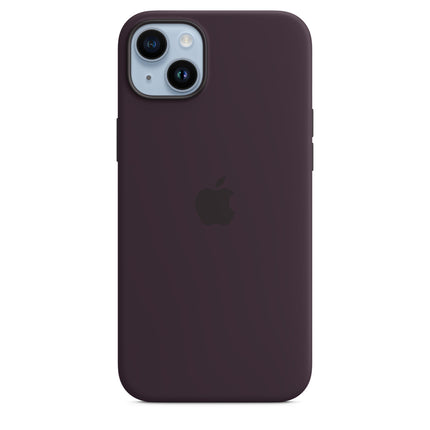 Apple iPhone 14 Pro Max Siliconen hoesje met MagSafe - Elderberry (Donker Paars)