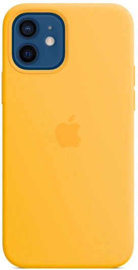 Apple iPhone 12/12 pro siliconen hoesje - geel