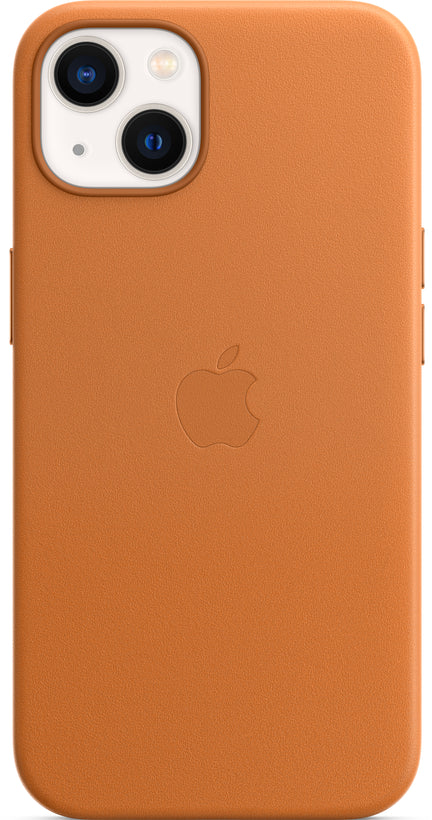 Apple iPhone 13 Leren Hoesje met MagSafe - Goudbruin