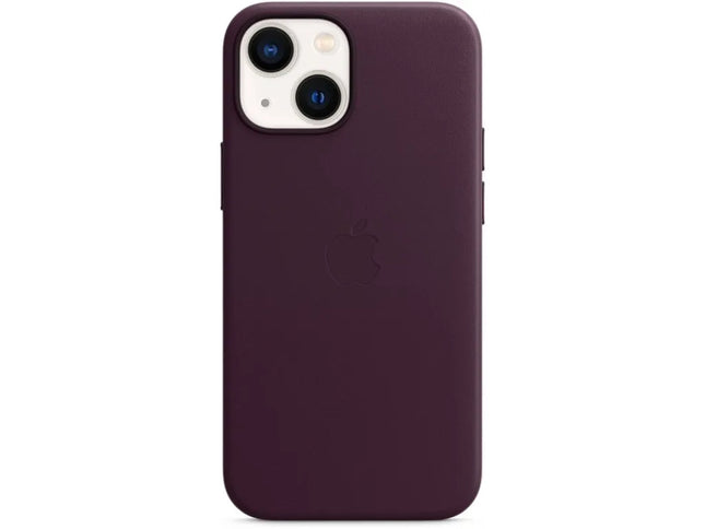 Apple iPhone 13 mini Leren Hoesje met MagSafe - Donker rood
