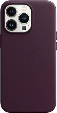 Apple iPhone 13 Pro Leren hoesje met MagSafe – Donker paars
