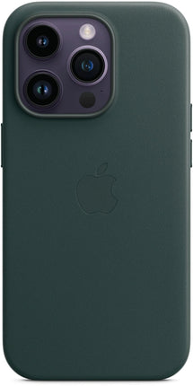 Apple iPhone 14 pro leren hoesje met MagSafe - donker groen