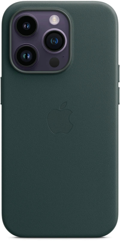 Apple iPhone 14 pro leren hoesje met MagSafe - donker groen
