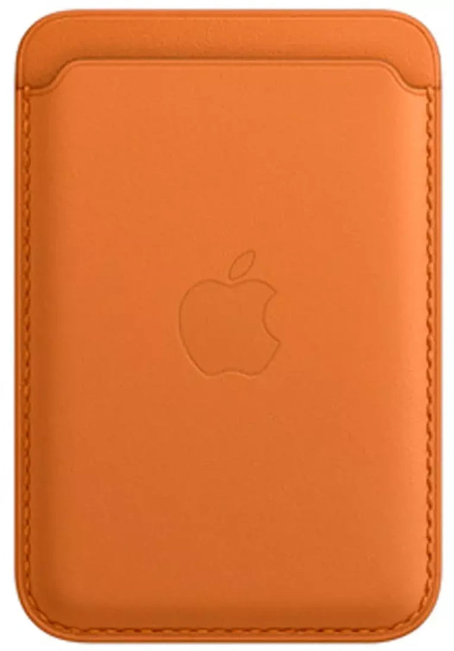 Apple iPhone leren kaarthouder - goud-bruin
