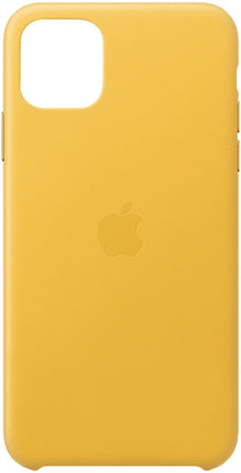 Apple iPhone 11 Pro Max Leren Hoesje – Geel