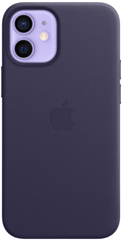 Apple iPhone 12 mini leren hoes - paars