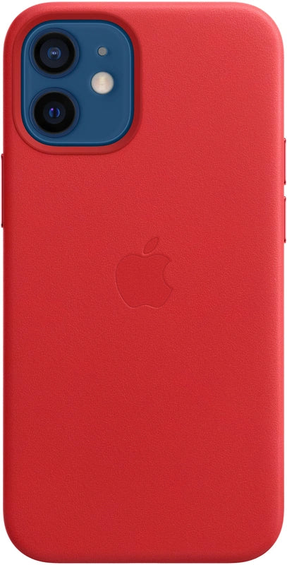 Apple iPhone 12 mini leren hoesje - rood