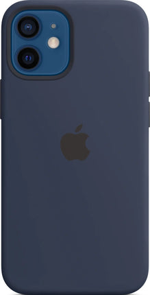 Apple iPhone 12 Mini Siliconenhoesje met MagSafe – Donker blauw