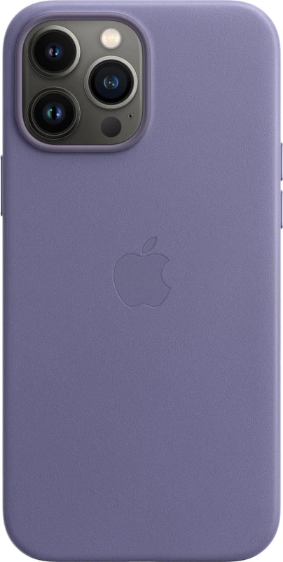 Apple iPhone 13 pro max leren hoesje - paars