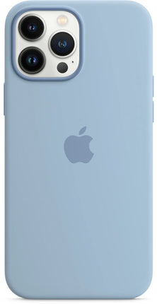 Apple iPhone 13 Pro Max Siliconen hoesje met MagSafe  – baby blauw