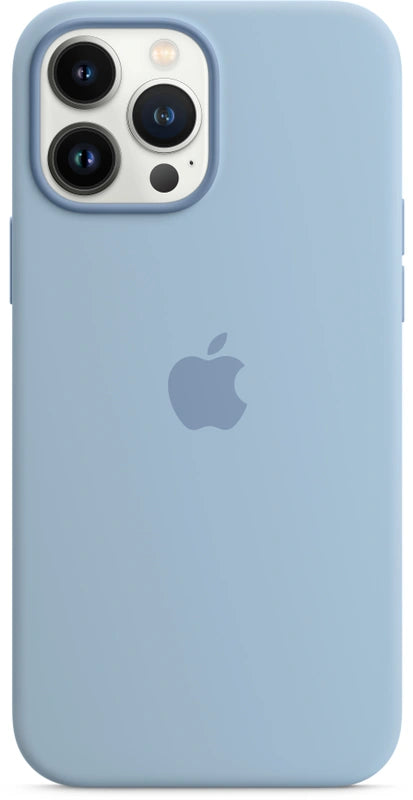Apple iPhone 13 Pro Max Siliconen hoesje met MagSafe  – baby blauw