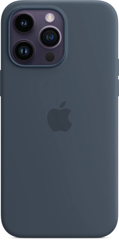 Apple iPhone 14 Pro Max Siliconen hoesje met MagSafe – Stormblauw