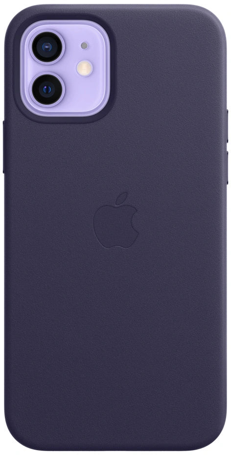 Apple iPhone 12/12 pro leren case - deep violet (Paars)
